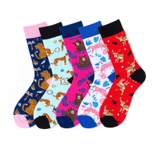 Hot selling Colourful Make Your Own Ankle Cartoon Socks Men